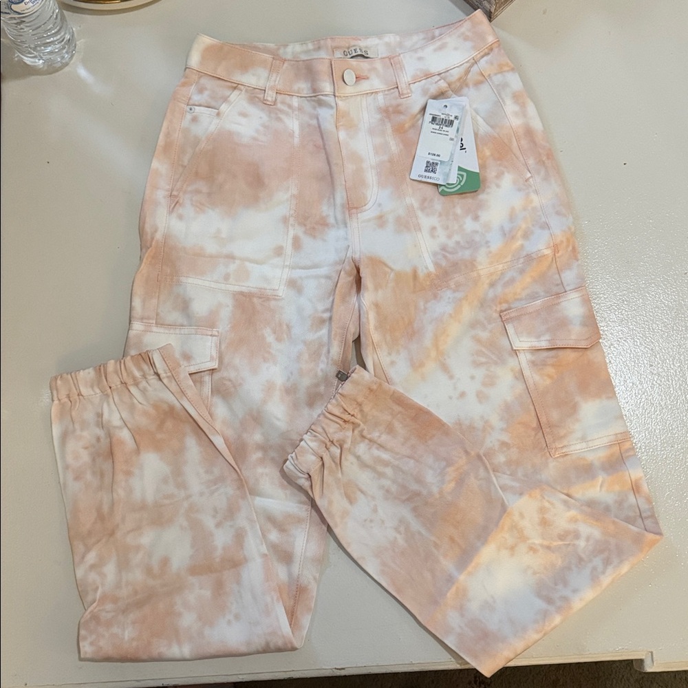 Guess Eco Rose Tie-Dye Cargo Pants